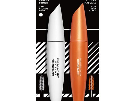 COVERGIRL - Lash Blast Volume Mascara Very Black 800 and Lash Blast Amplify Primer Neutral White 780 Value Pack - .44 fl oz (13.1 ml) Online now