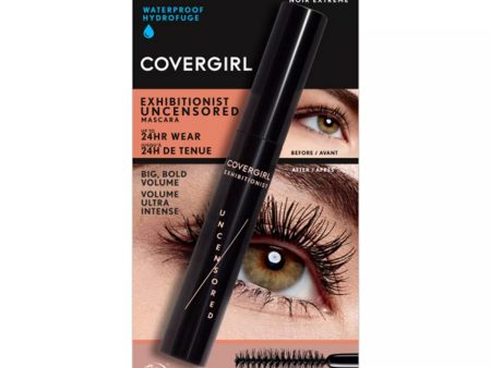 COVERGIRL - Exhibitionist Uncensored Mascara Waterproof Extreme Black 990 - 0.3 fl oz (9 ml) Online Hot Sale