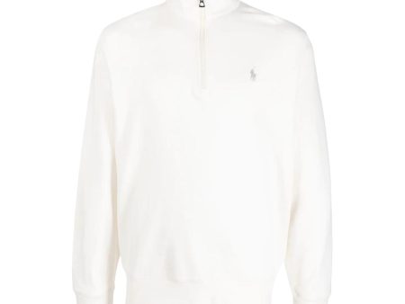 Ralph Lauren Embroidered Logo Half Zip Sweatshirt Discount