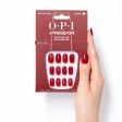 Unhas artificiais OPI xPRESS ON tom de esmalte Big Apple Red 30 u. Fashion